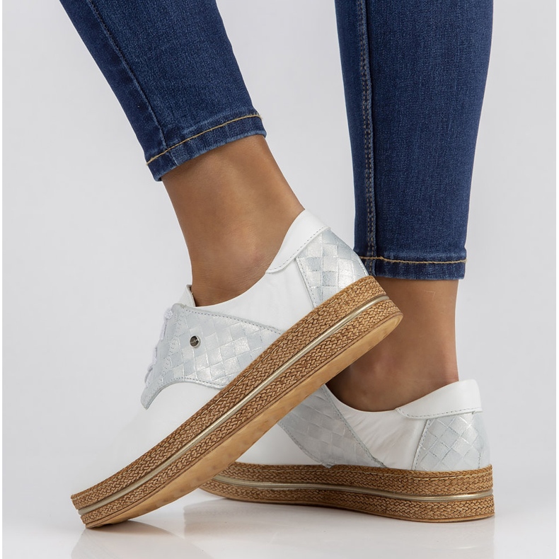 Nahkakengät Filippo 10123 valkoiset valkoinen 1