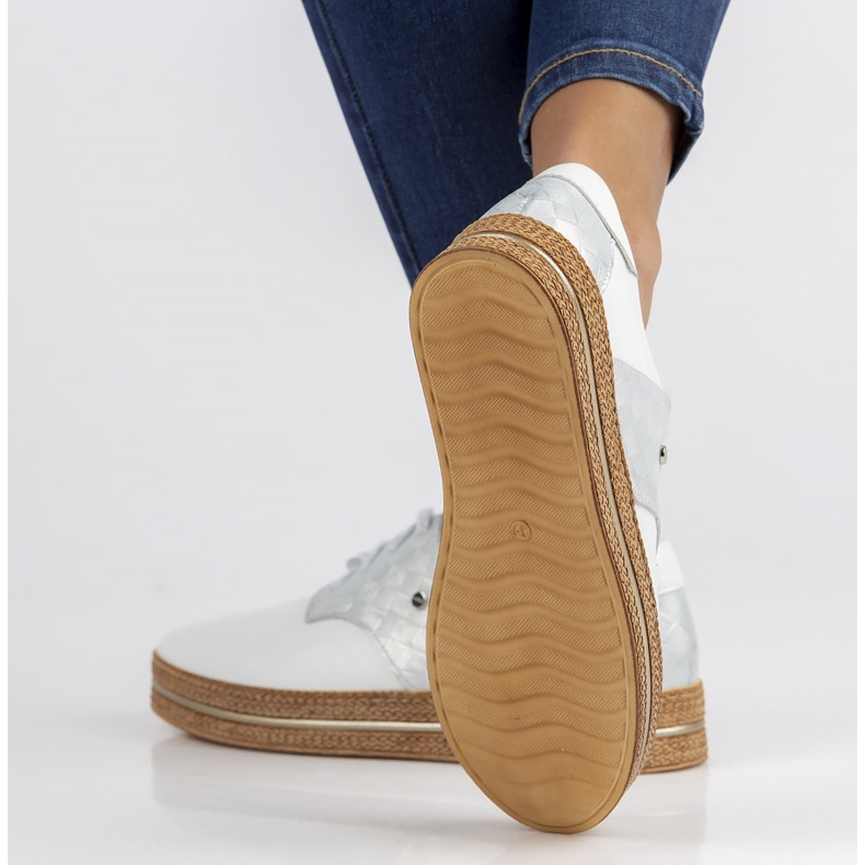 Nahkakengät Filippo 10123 valkoiset valkoinen 2