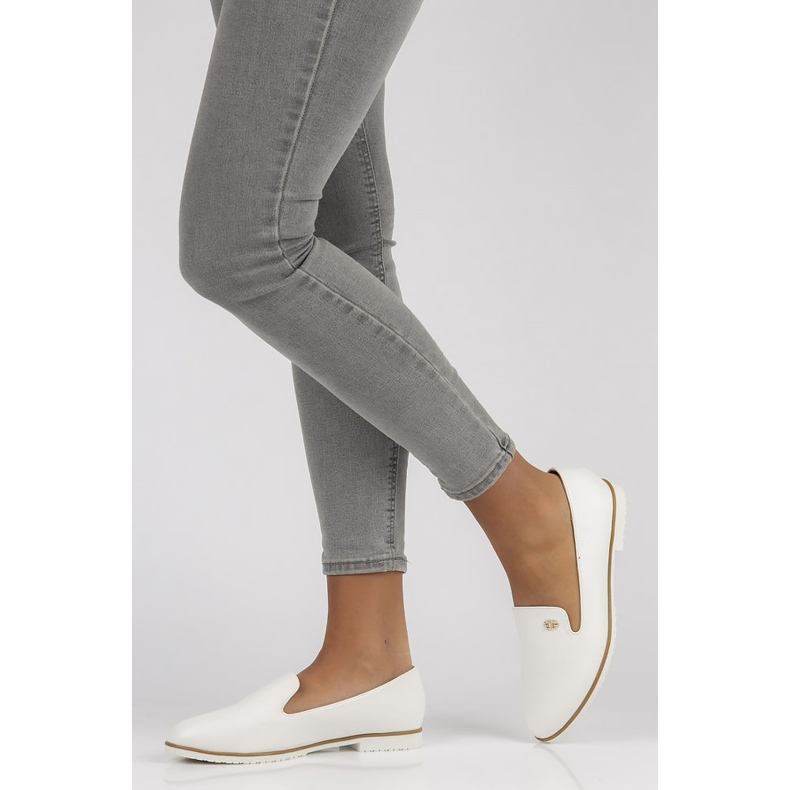 Filippo B5002-BL valkoiset ballerinat valkoinen 1