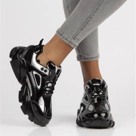 Nahkalenkkarit Filippo BJ1848-SP hopea musta 2