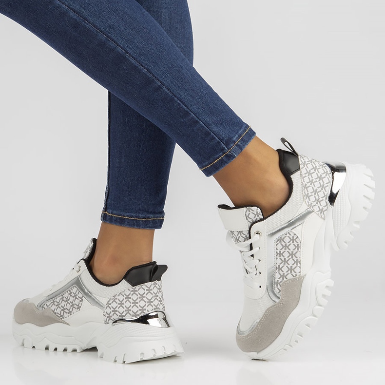 Tennarit Filippo BB116 valkoiset ja mustat valkoinen 2