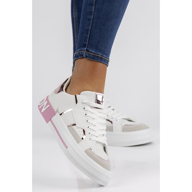 Filippo GG599 pinkit tennarit valkoinen vaaleanpunainen monivärinen 1