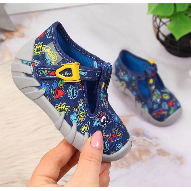 Befado Jr BEF2M tummansiniset tossut laivastonsininen 1