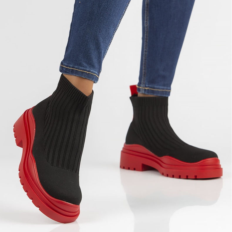 Filippo 6850 punaiset saappaat musta punainen 1