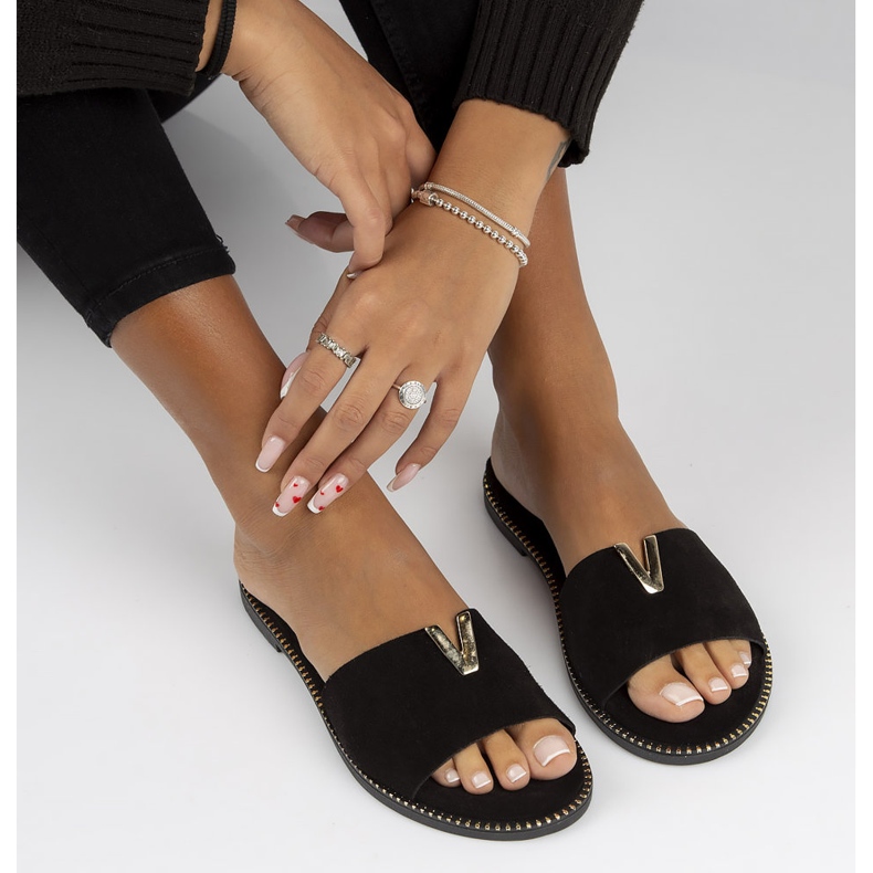 Nahkaiset Filippo LH-200 tossut mustat 2