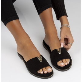 Nahkaiset Filippo LH-200 tossut mustat 1