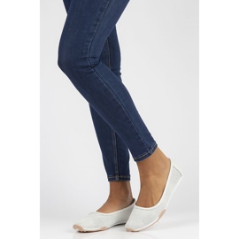 Nahkaballerinat Filippo DP3681 / 22 Wh valkoinen 1