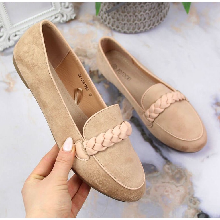 Loafers lordsy Potocki W WOL64B beige 1
