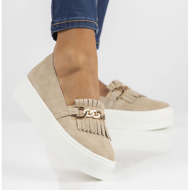 Nahkakengät Filippo DP3532 / 22 Beige 1