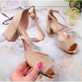 Sandaalit postissa Potocki W WOL67B beige 1