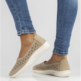 Nahkakengät Filippo DP3673 / 22 Beige 2