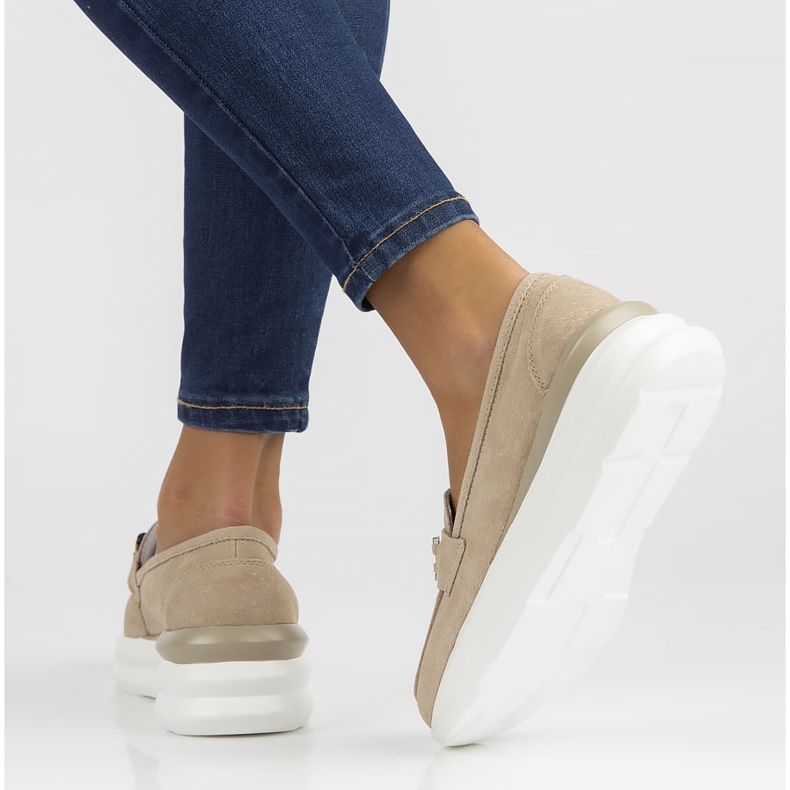 Nahkakengät Filippo DP3504 / 22 Beige 1