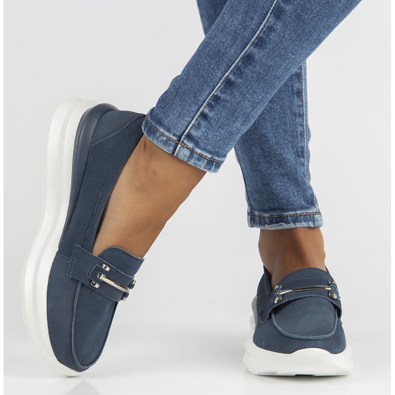 Nahkakengät Filippo DP3504 / 22 Nv laivastonsininen 2