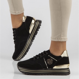 Nahkalenkkarit Filippo DP3538 / 22 Bk Go musta 1