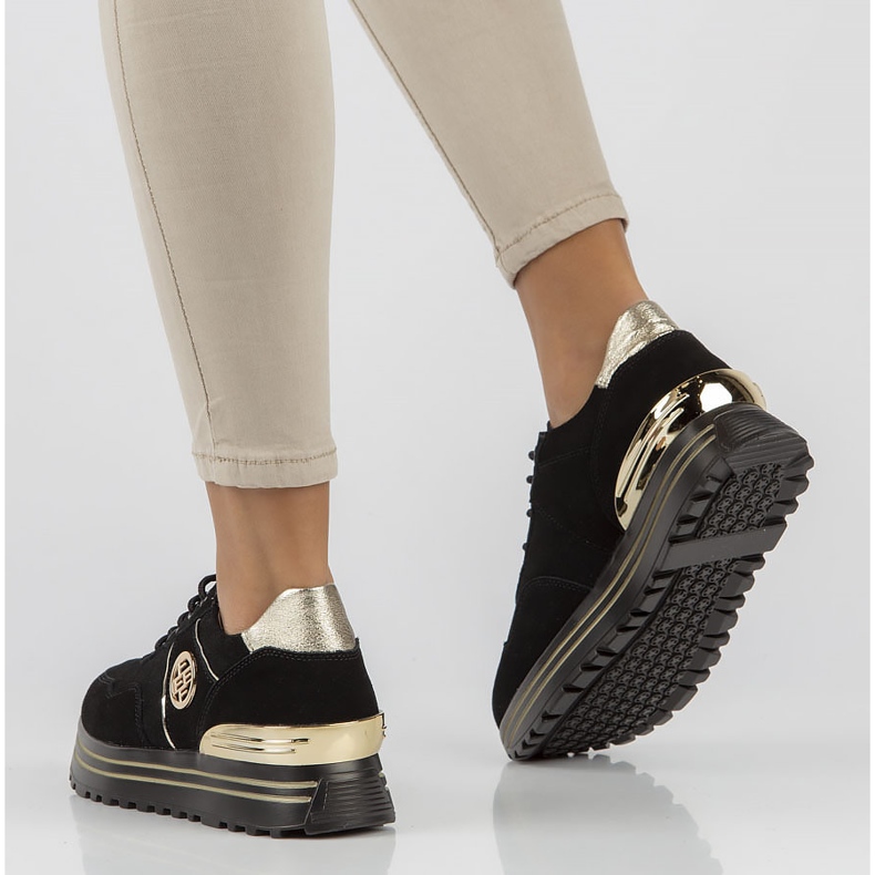 Nahkalenkkarit Filippo DP3538 / 22 Bk Go musta 2