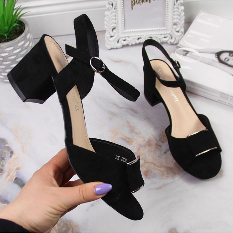 Sandaalit Sergio Leone W SK139E tolppaan mustat 1