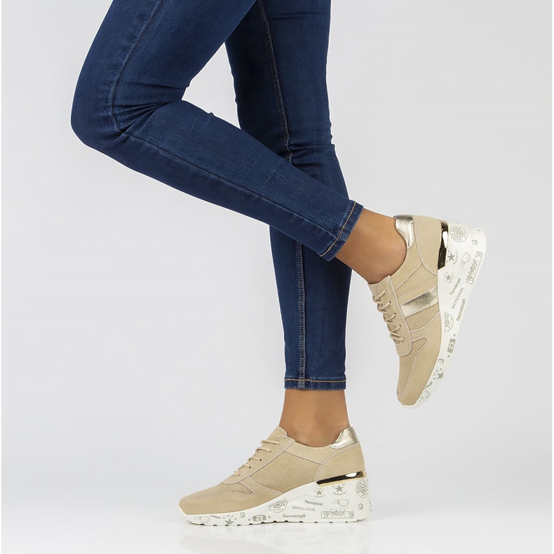 Nahkalenkkarit Filippo DP3550 / 22 Beige 2