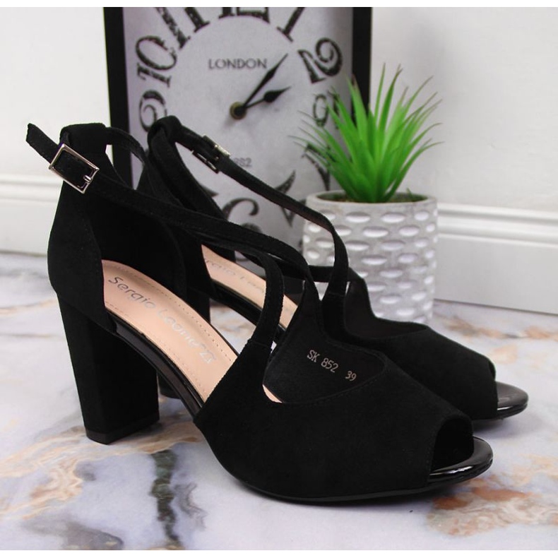 Sandaalit Sergio Leone W SK210C tolppaan mustat 2