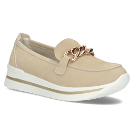 Nahkakengät Filippo DP3555 / 22 Beige 1