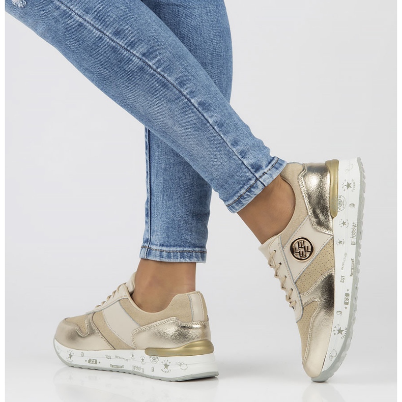 Nahkalenkkarit Filippo DP3542 / 22 Beige 2