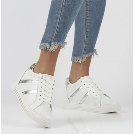 Nahkalenkkarit Filippo DP3549 / 22 Wh valkoinen 2