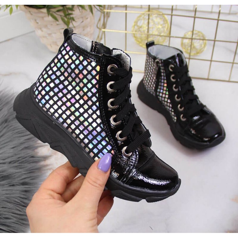 Holografiset saappaat Kornecki Jr KOR6814B mustat 1