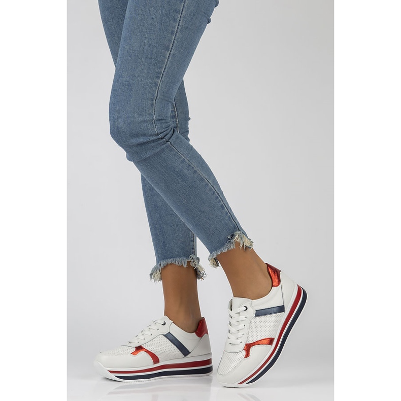 Nahkalenkkarit Filippo DP2004 / 22 Wh valkoinen 1