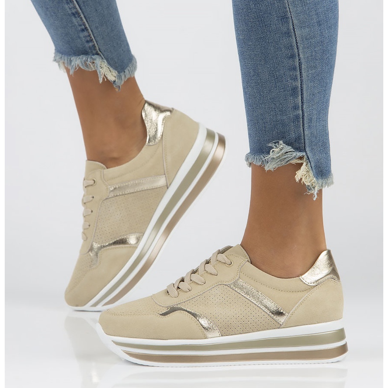 Nahkalenkkarit Filippo DP2004 / 22 Beige 1