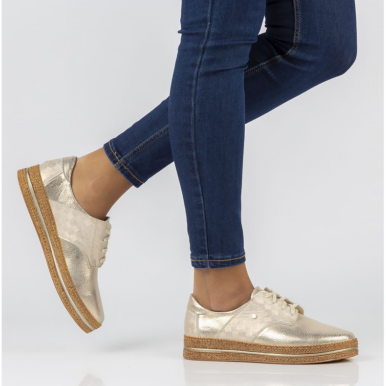 Nahkakengät Filippo 10123 kultaa kultainen 1