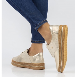 Nahkakengät Filippo 10123 kultaa kultainen 2