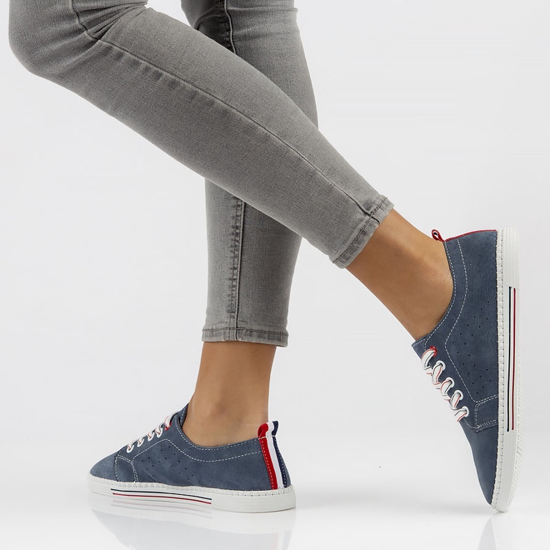 Nahkakengät Filippo DP3507 / 22 Nv laivastonsininen 1