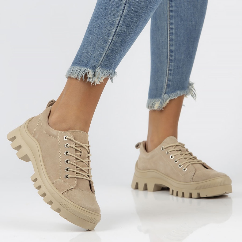 Nahkaiset lenkkarit FILIPPO DP3522 / 22 Beige 1