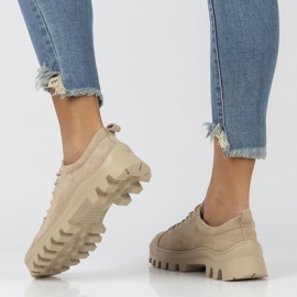 Nahkaiset lenkkarit FILIPPO DP3522 / 22 Beige 2