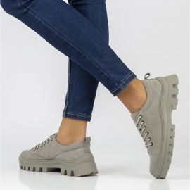 Nahkaiset lenkkarit FILIPPO DP3522 / 22 Gr harmaa 1