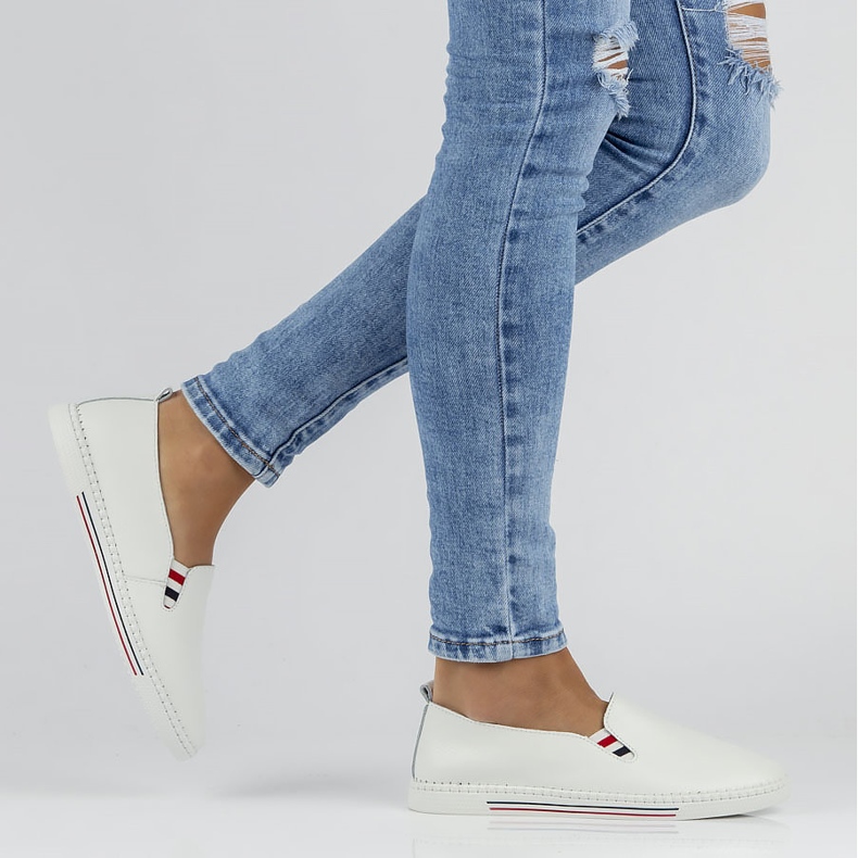 Nahkakengät FILIPPO DP066 / 22 Wh valkoinen 2