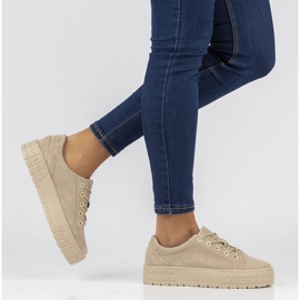 Nahkaiset lenkkarit FILIPPO DP3527 / 22 Beige 1