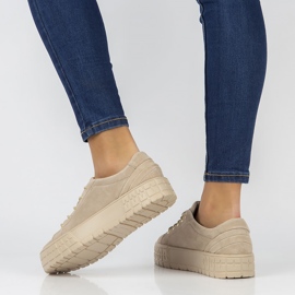 Nahkaiset lenkkarit FILIPPO DP3527 / 22 Beige 2