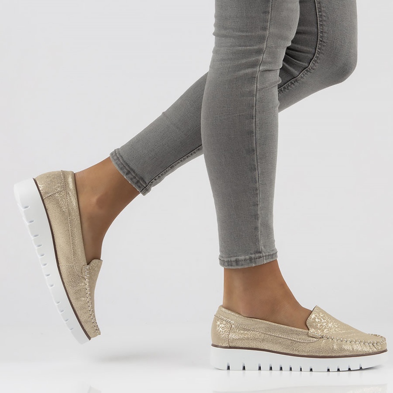 Nahkahousut Filippo DP3534 / 22 Go golden kultainen 1