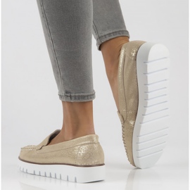 Nahkahousut Filippo DP3534 / 22 Go golden kultainen 2