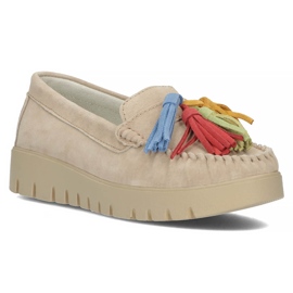 Nahkakengät Filippo DP3535 / 22 Beige 1