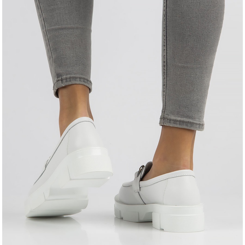 Nahkakengät Filippo DP3221 / 22 Wh valkoinen 1