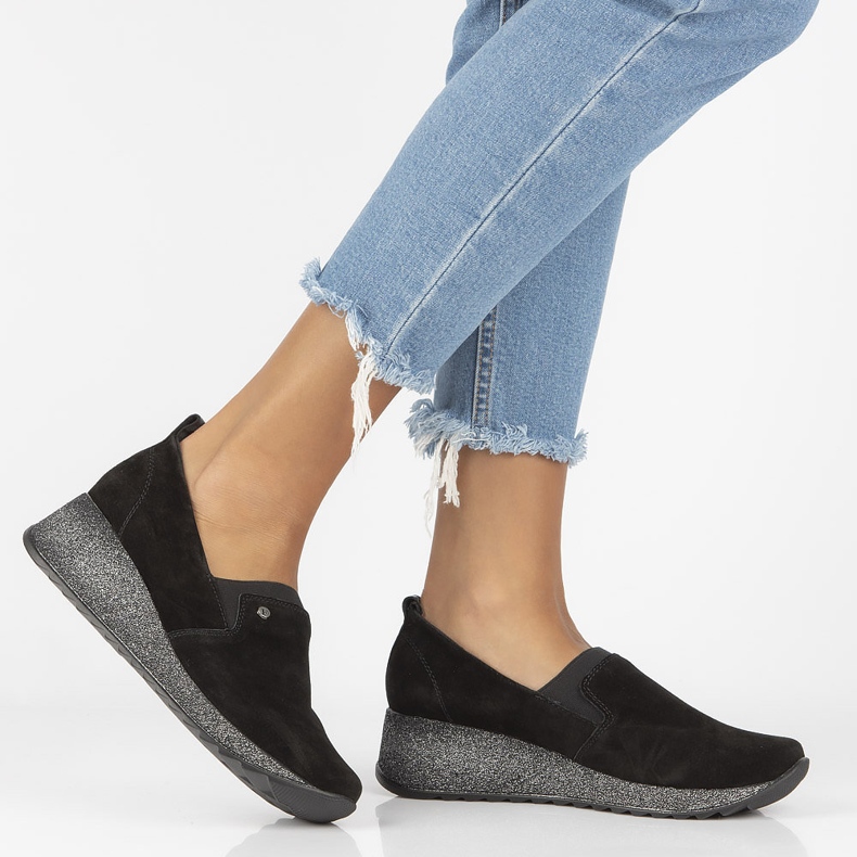 Nahkalenkkarit Filippo DP1500 / 22 Bk mustat 1