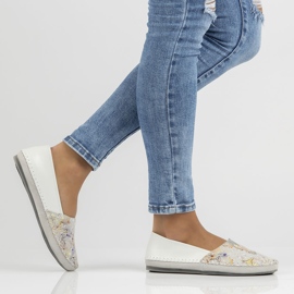 Nahkakengät Filippo DP031 / 22 Wh Yl valkoinen keltainen 1