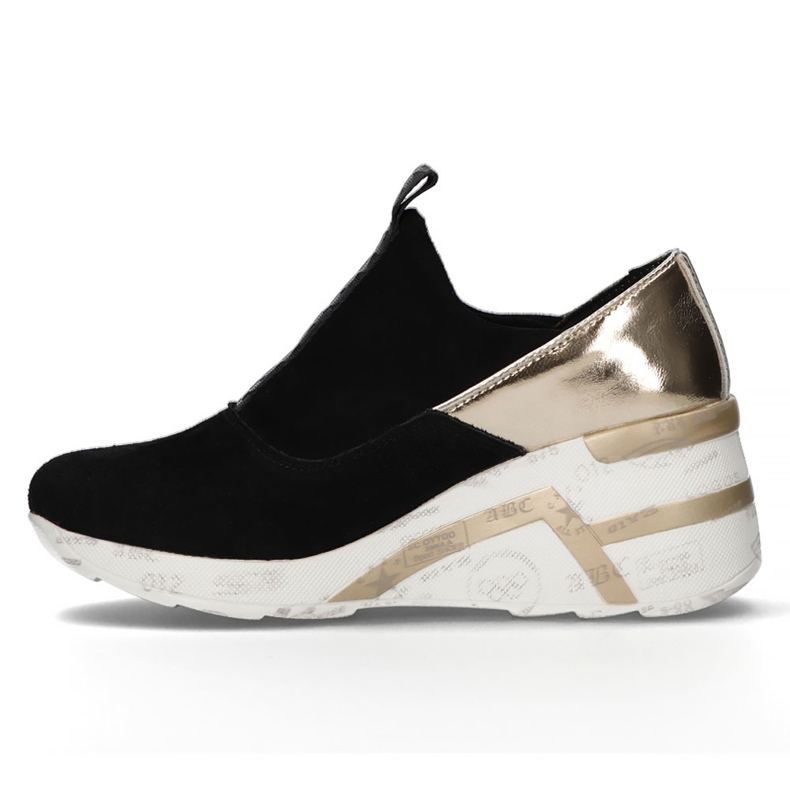 Nahkalenkkarit Filippo DP3652 / 22 Bk mustat kultainen 1