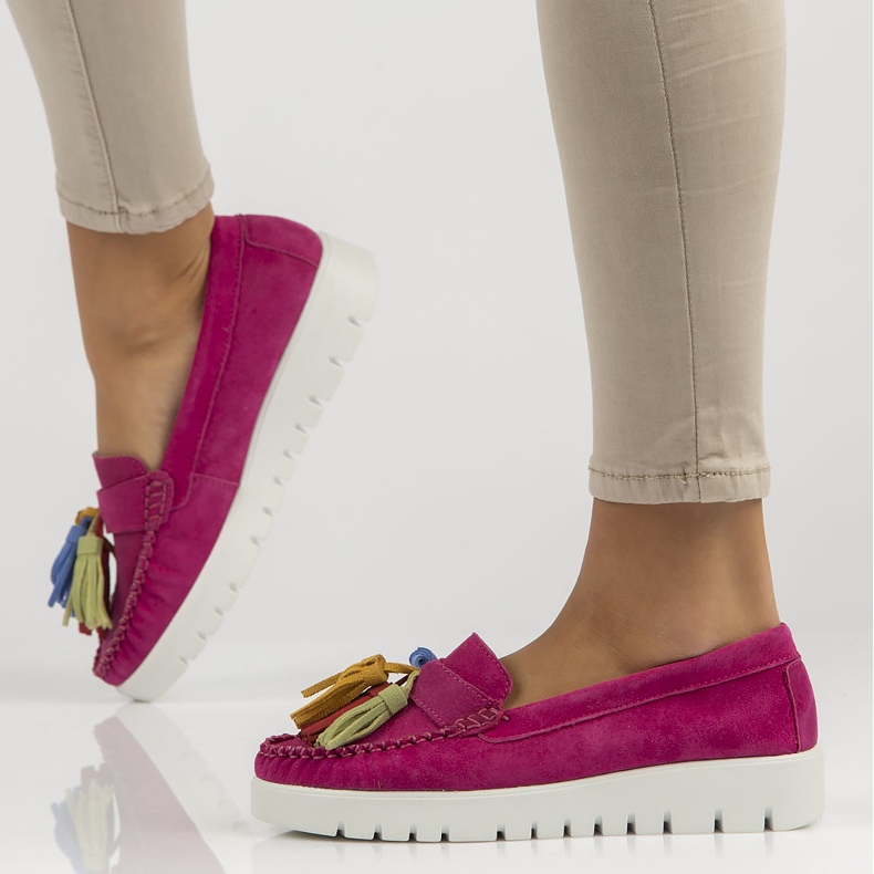 Nahkakengät Filippo DP3535 / 22 Fh pinkki vaaleanpunainen 1