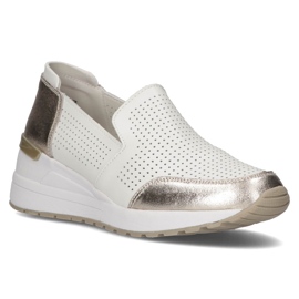 Nahkakengät Filippo DP3537 / 22 Wh valkoinen hopea 1