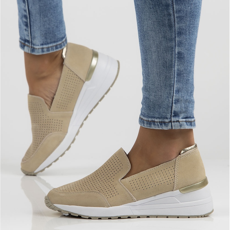 Nahkakengät Filippo DP3537 / 22 Beige 1