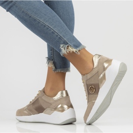 Nahkaiset lenkkarit Filippo DP3553 / 22 Beige 2