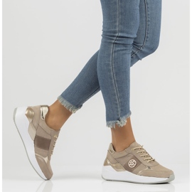 Nahkaiset lenkkarit Filippo DP3553 / 22 Beige 1