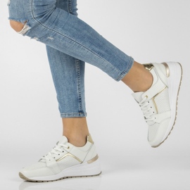 Nahkalenkkarit Filippo DP2003 / 22 Wh valkoinen 1